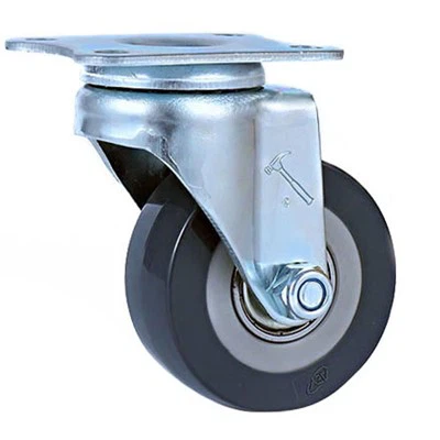 Rotile pivotante mici din PU pentru mobilier